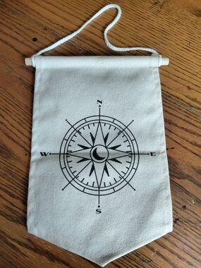 Official OwlCrate Compass Pin Banner designed by Hey Atlas Creative